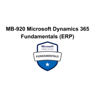 MB-920 Microsoft Dynamics 365 Fundamentals (ERP)