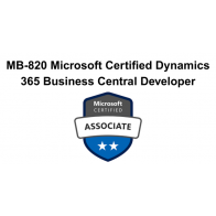 MB-820 Microsoft Certified Dynamics 365 Business Central Developer