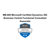 MB-800 Microsoft Certified Dynamics 365 Business Central Functional Consultant Associate