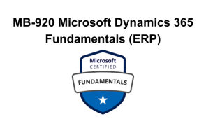 MB-920 Microsoft Dynamics 365 Fundamentals (ERP)